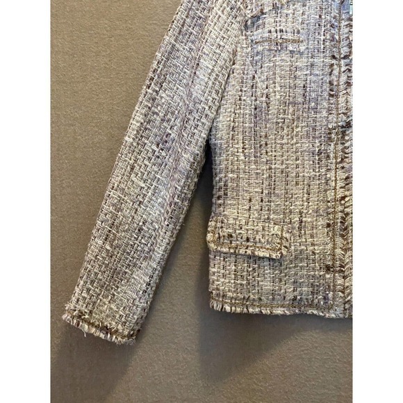 Chico's Jacket Women's 1 Brown Sparkle - Picture 3 of 12
